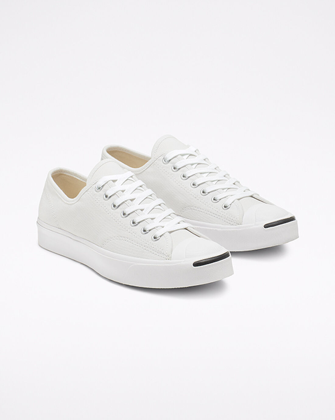 Converse Jack Purcell Canvas Sneakers Dam Vita/Svarta | Sverige-83709