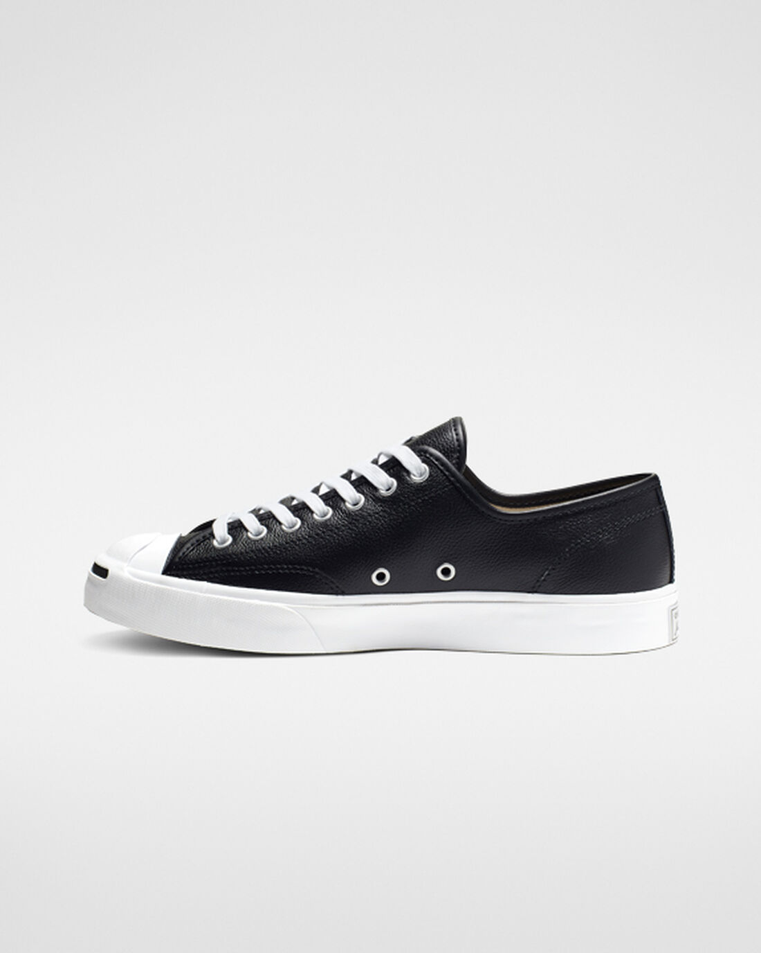 Converse Jack Purcell Leather Sneakers Dam Svarta/Vita | Sverige-72059