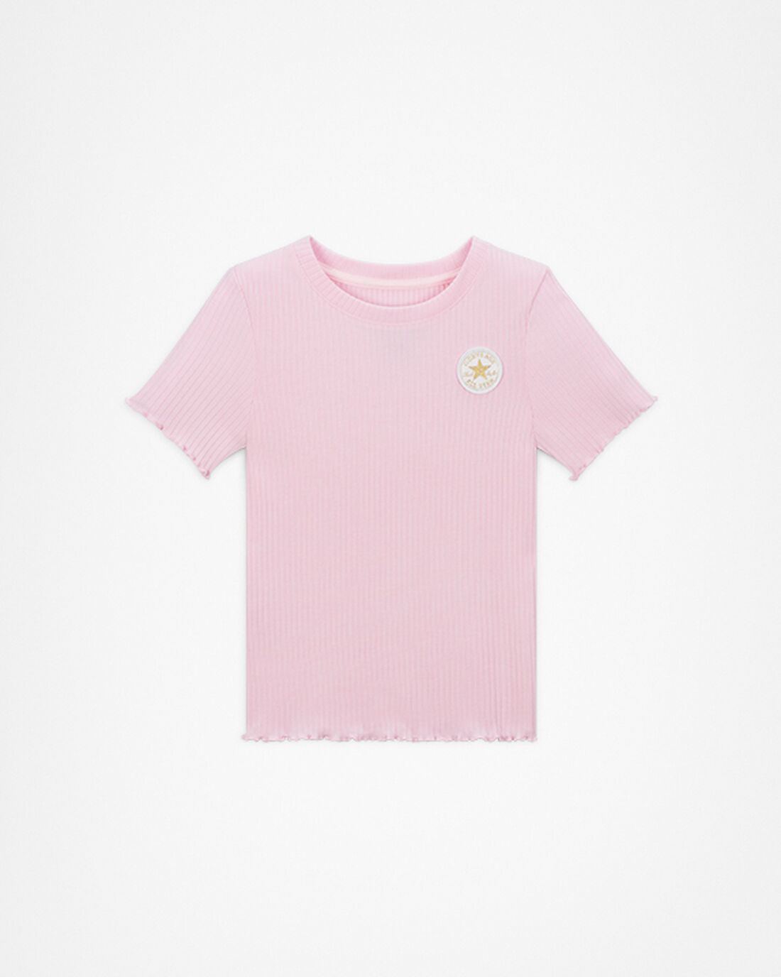 Converse Korta Sleeve Räfflad Baby Doll T-shirt Tjej Rosa | Sverige-71902