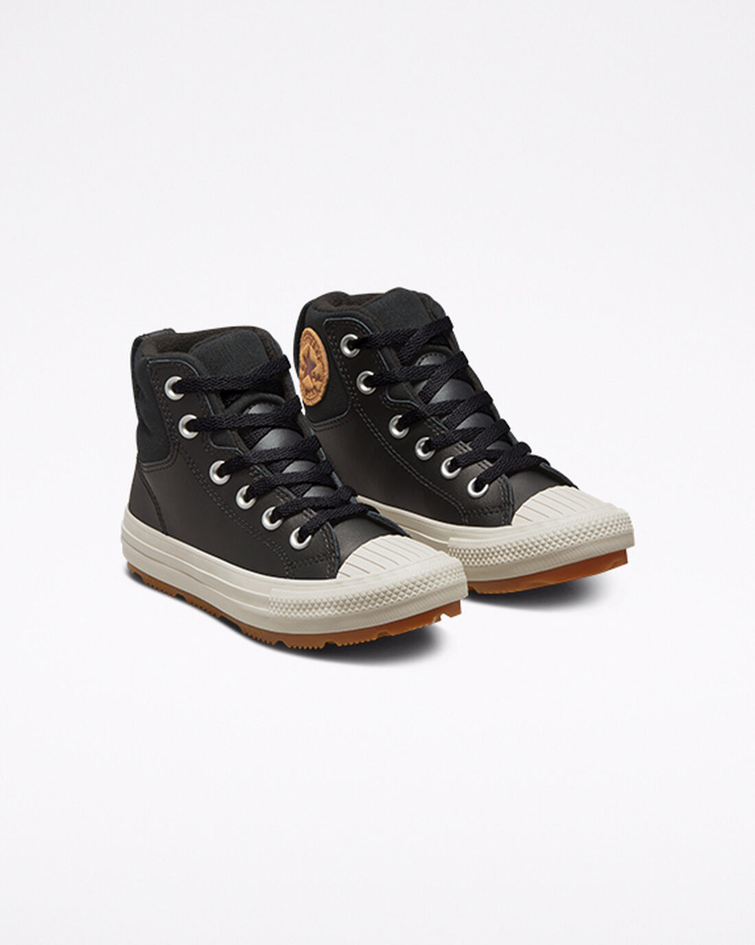 Converse Leather Chuck Taylor All Star Berkshire Boot Color Höga Sneakers Pojke Svarta | Sverige-53479