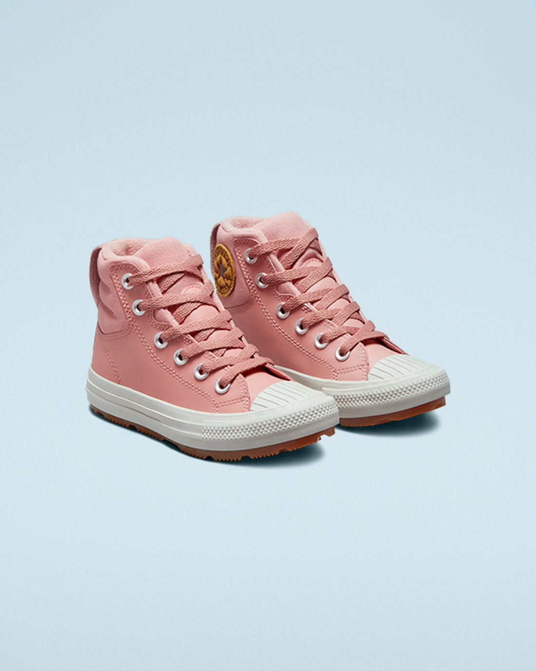 Converse Leather Chuck Taylor All Star Berkshire Boot Color Höga Sneakers Tjej Rosa | Sverige-58234