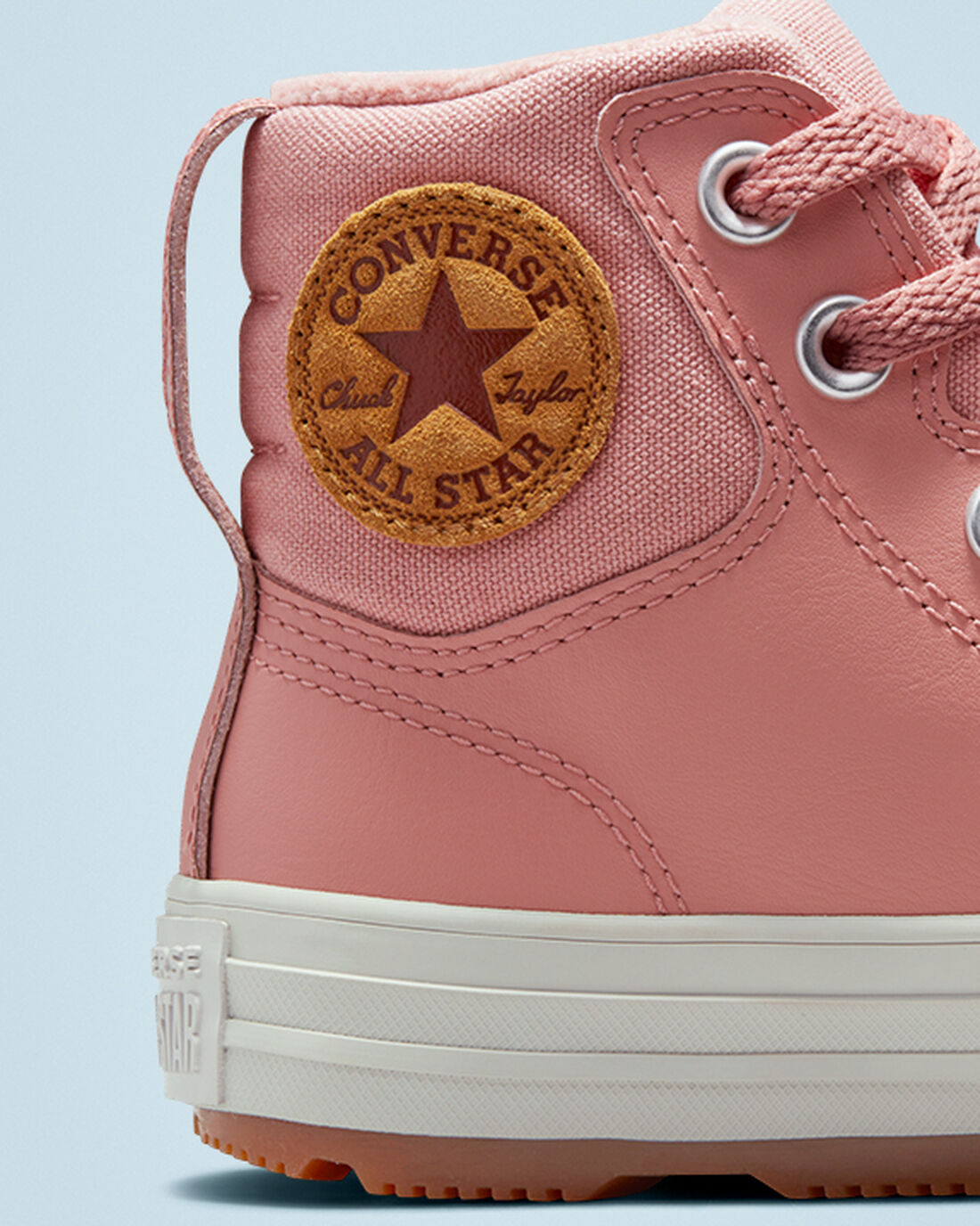 Converse Leather Chuck Taylor All Star Berkshire Boot Color Höga Sneakers Tjej Rosa | Sverige-58234