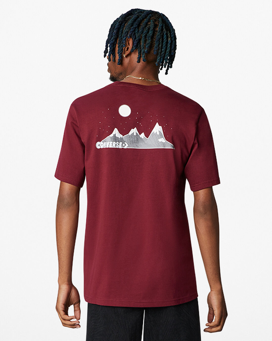 Converse Moon Mountain Graphic T-shirt Herr MörkRöda | Sverige-08491