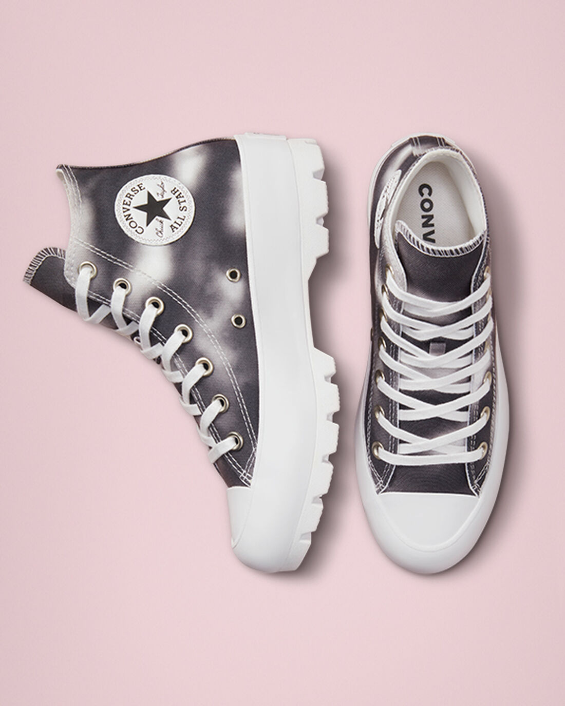 Converse Muted Cloud Wash Lugged Chuck Taylor All Star Höga Sneakers Dam Silver/Vita | Sverige-28176