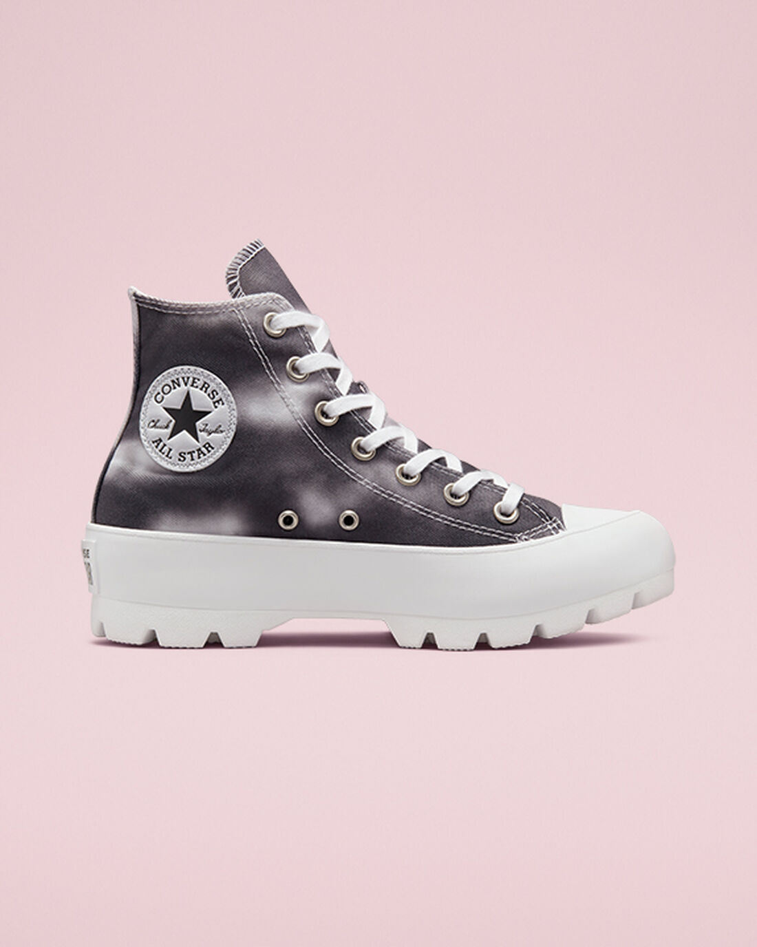 Converse Muted Cloud Wash Lugged Chuck Taylor All Star Höga Sneakers Dam Silver/Vita | Sverige-28176