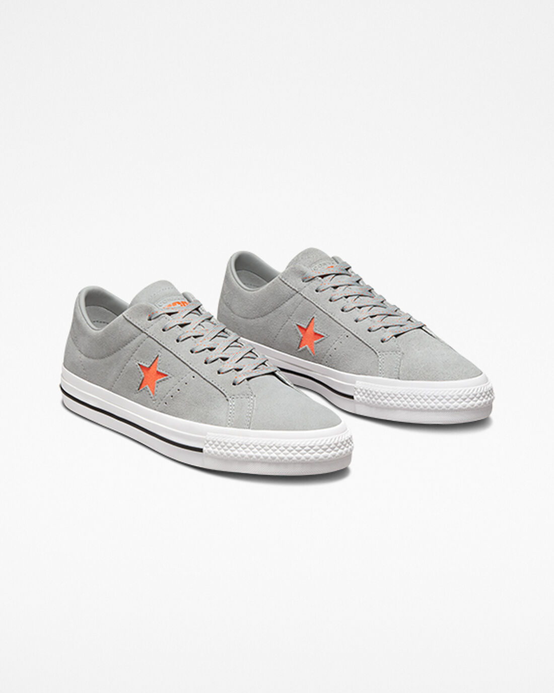 Converse One Star Pro Skateskor Dam Grå/Orange/Vita | Sverige-06289