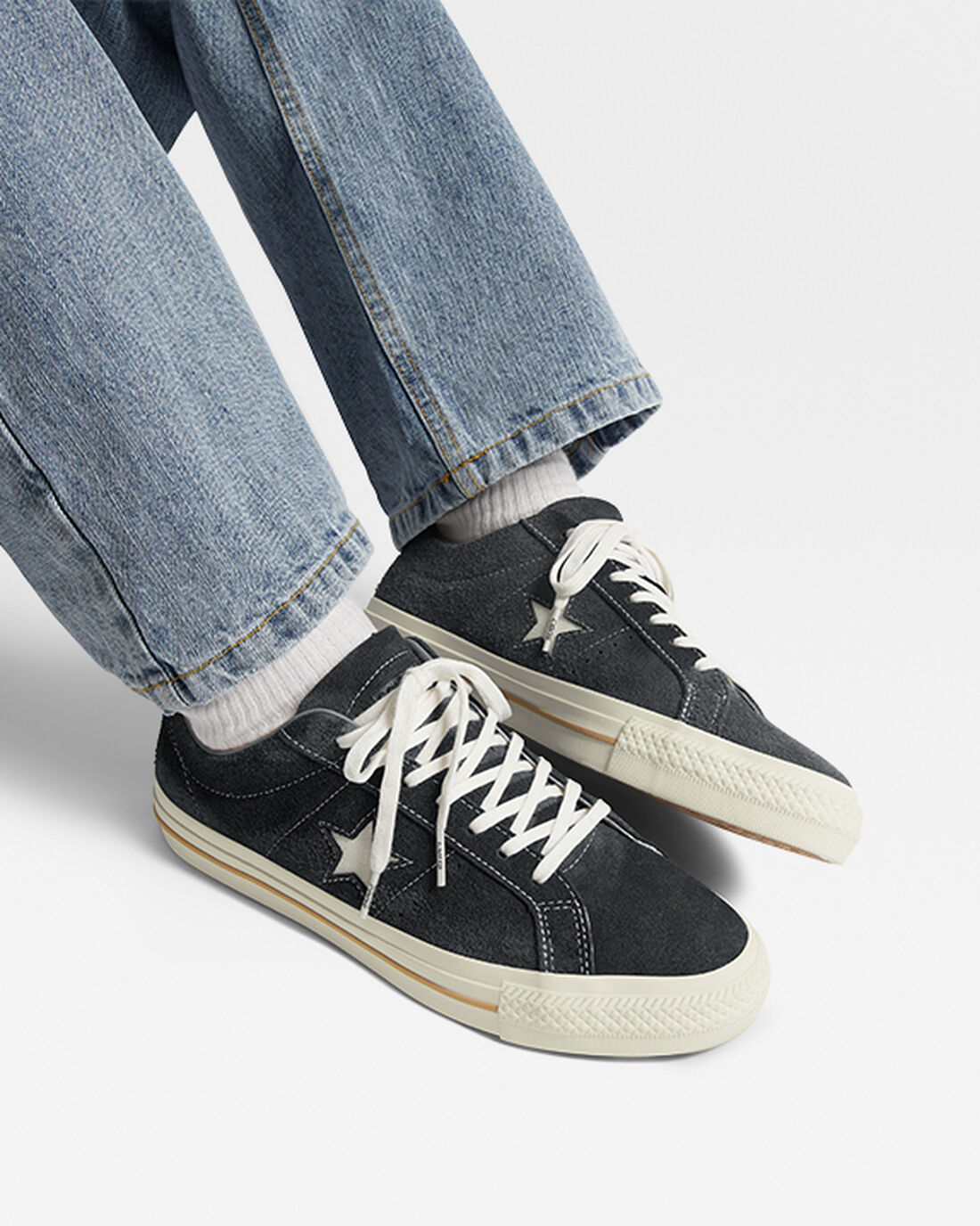 Converse One Star Pro Vintage Suede Skateskor Herr Grå/Bruna | Sverige-06753