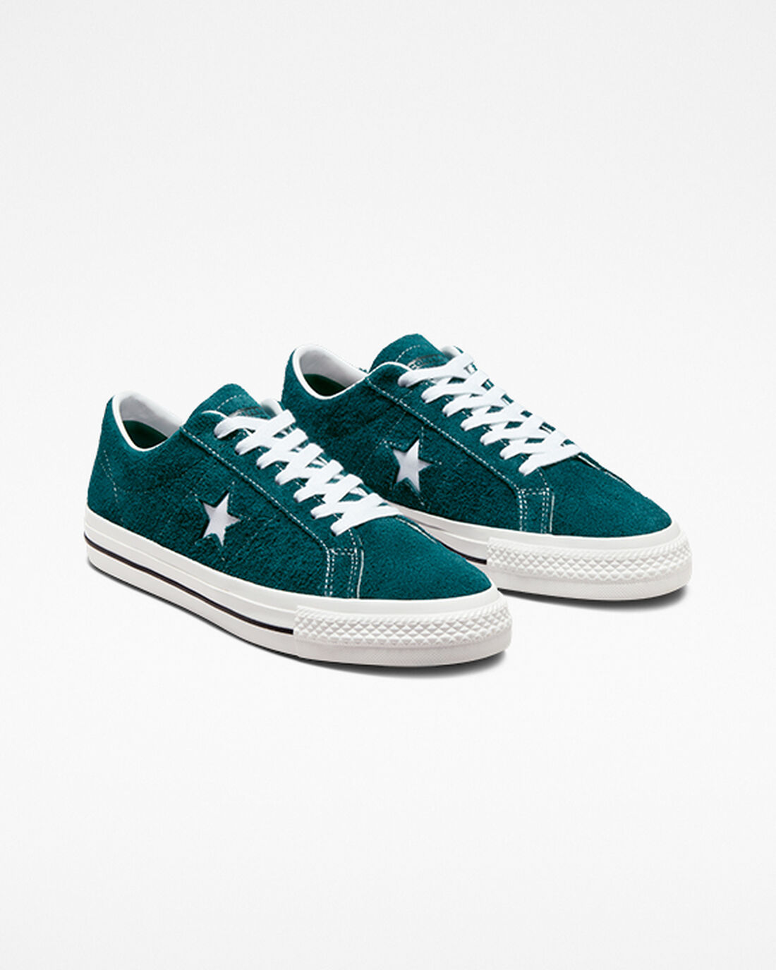 Converse One Star Pro Vintage Suede Skateskor Dam Gröna/Svarta/Vita | Sverige-13028