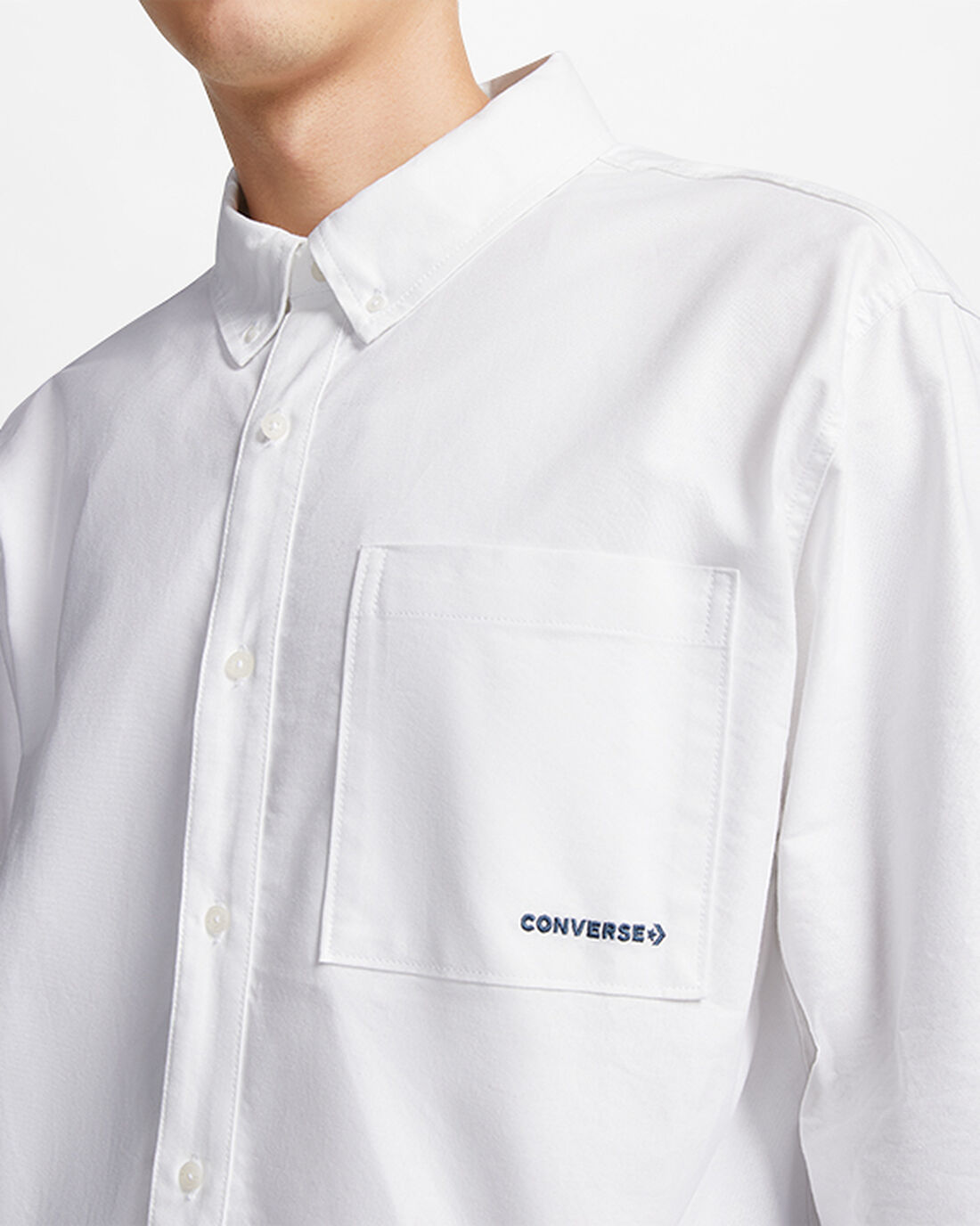 Converse Oxford Button-Up Skjorta Herr Vita | Sverige-95017