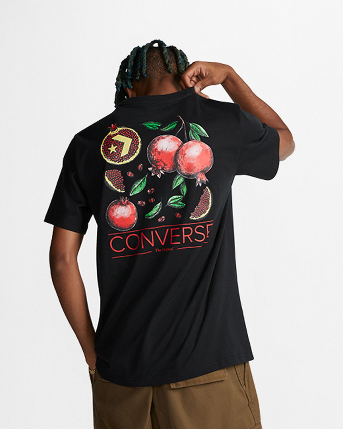 Converse Pomegranate Graphic T-shirt Herr Svarta | Sverige-46701