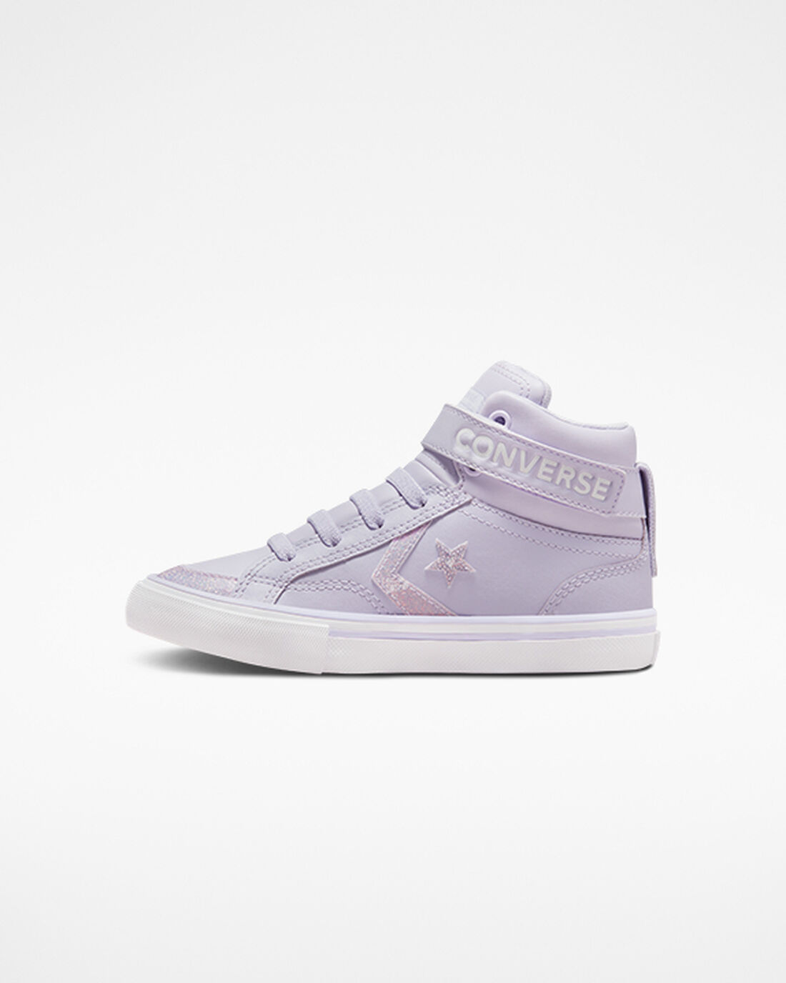 Converse Pro Blaze Rem Easy-On Glitter Höga Sneakers Tjej Lila/Lila | Sverige-85630