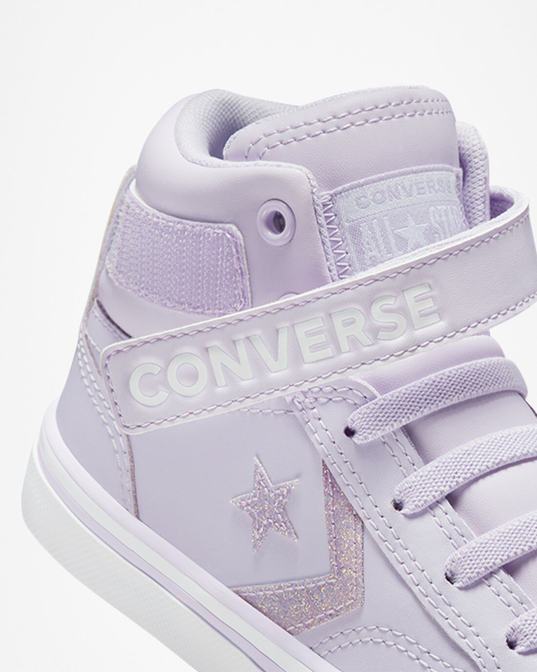 Converse Pro Blaze Rem Easy-On Glitter Höga Sneakers Tjej Lila/Lila | Sverige-85630