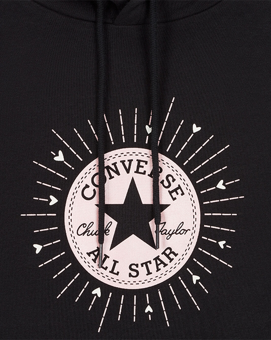 Converse Radiating Love Graphic Pullover Hoodie Dam Svarta | Sverige-56230