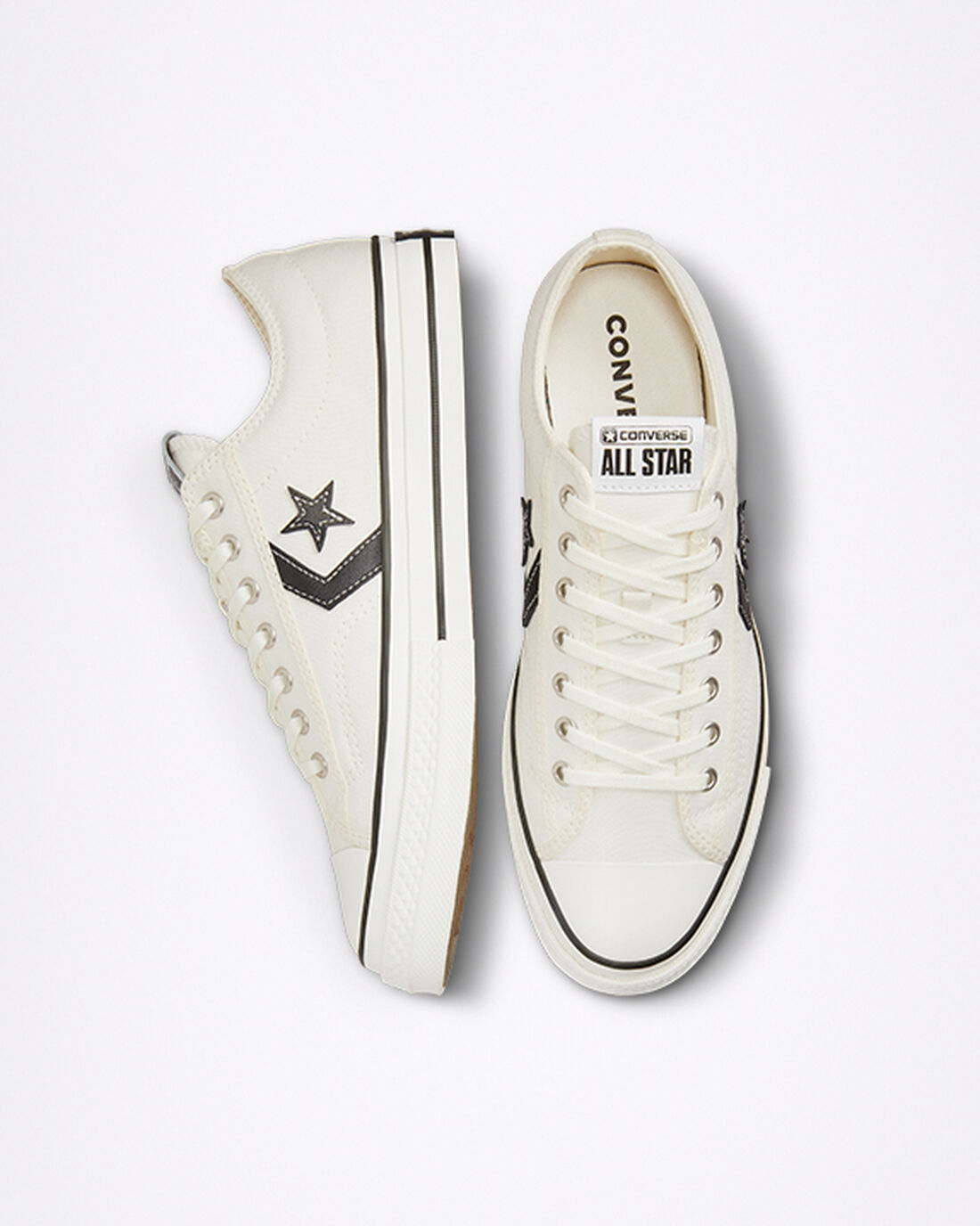 Converse Star Player 76 Sneakers Dam Vita/Svarta | Sverige-39514