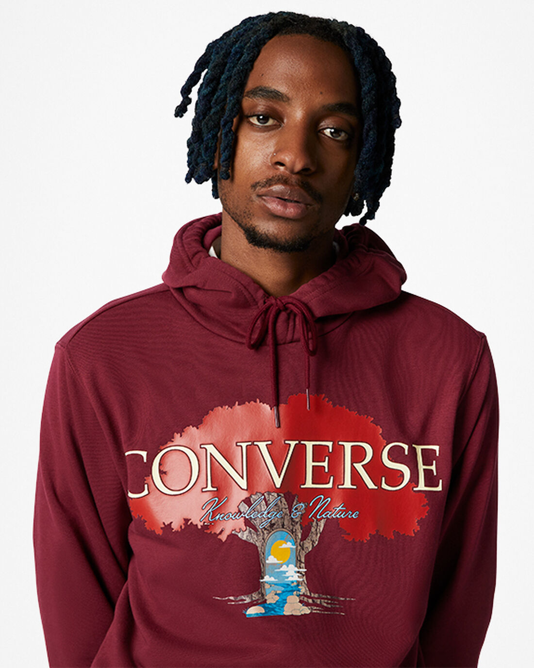 Converse Tree of Life Pullover Hoodie Herr MörkRöda | Sverige-81379