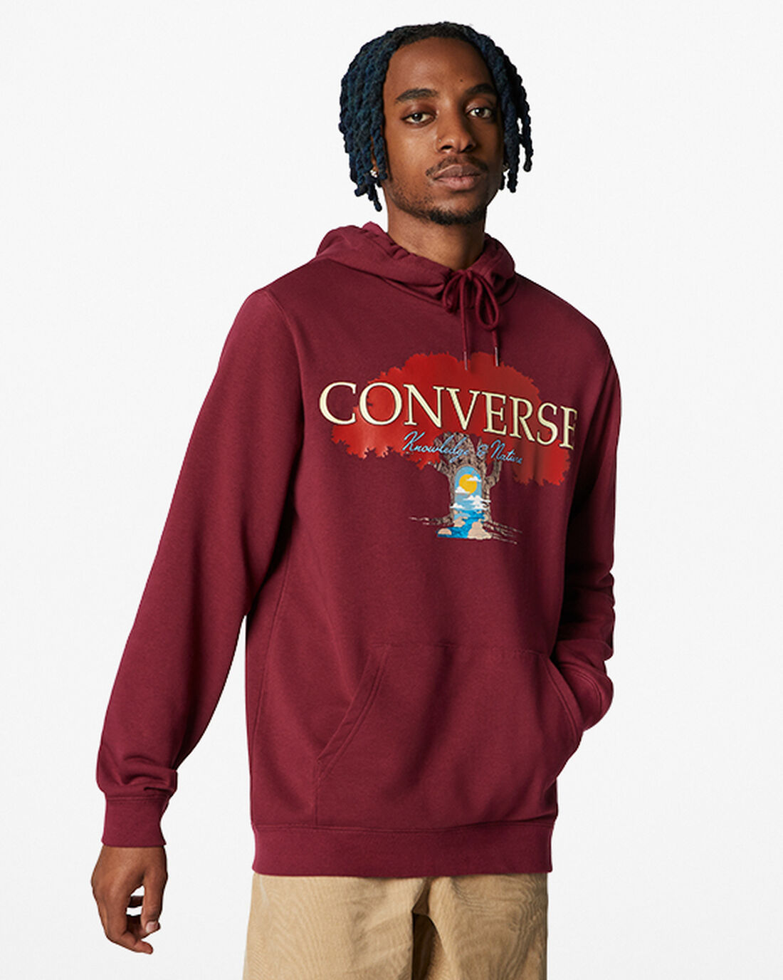 Converse Tree of Life Pullover Hoodie Herr MörkRöda | Sverige-81379