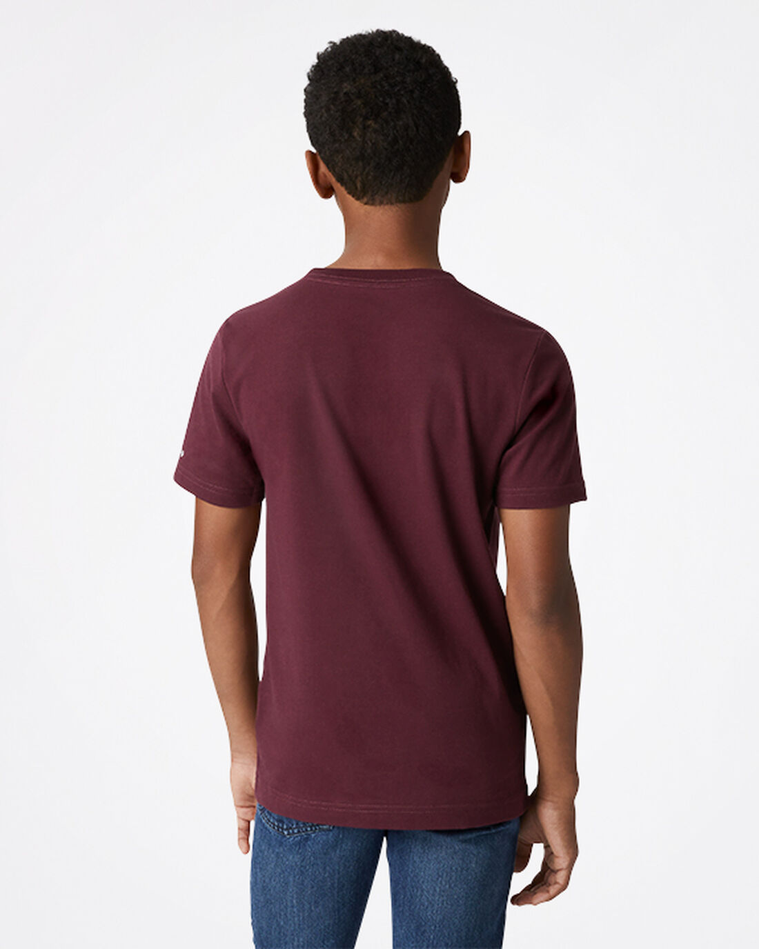 Converse Wavy Wordmark Sneaker T-shirt Pojke MörkBurgundy | Sverige-84109