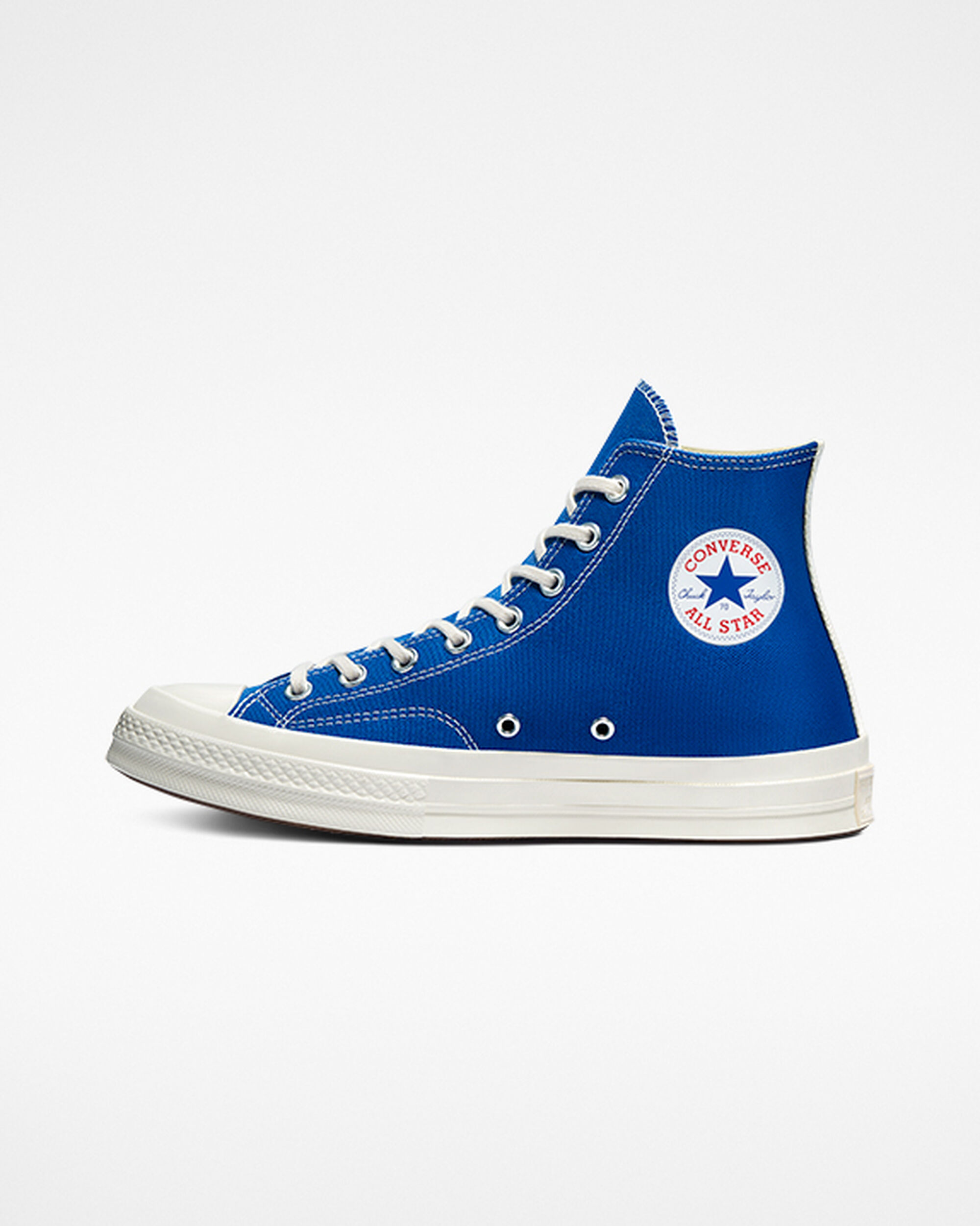 Converse x Comme des Garçons PLAY Chuck 70 Höga Sneakers Herr Blå/Svarta | Sverige-05749