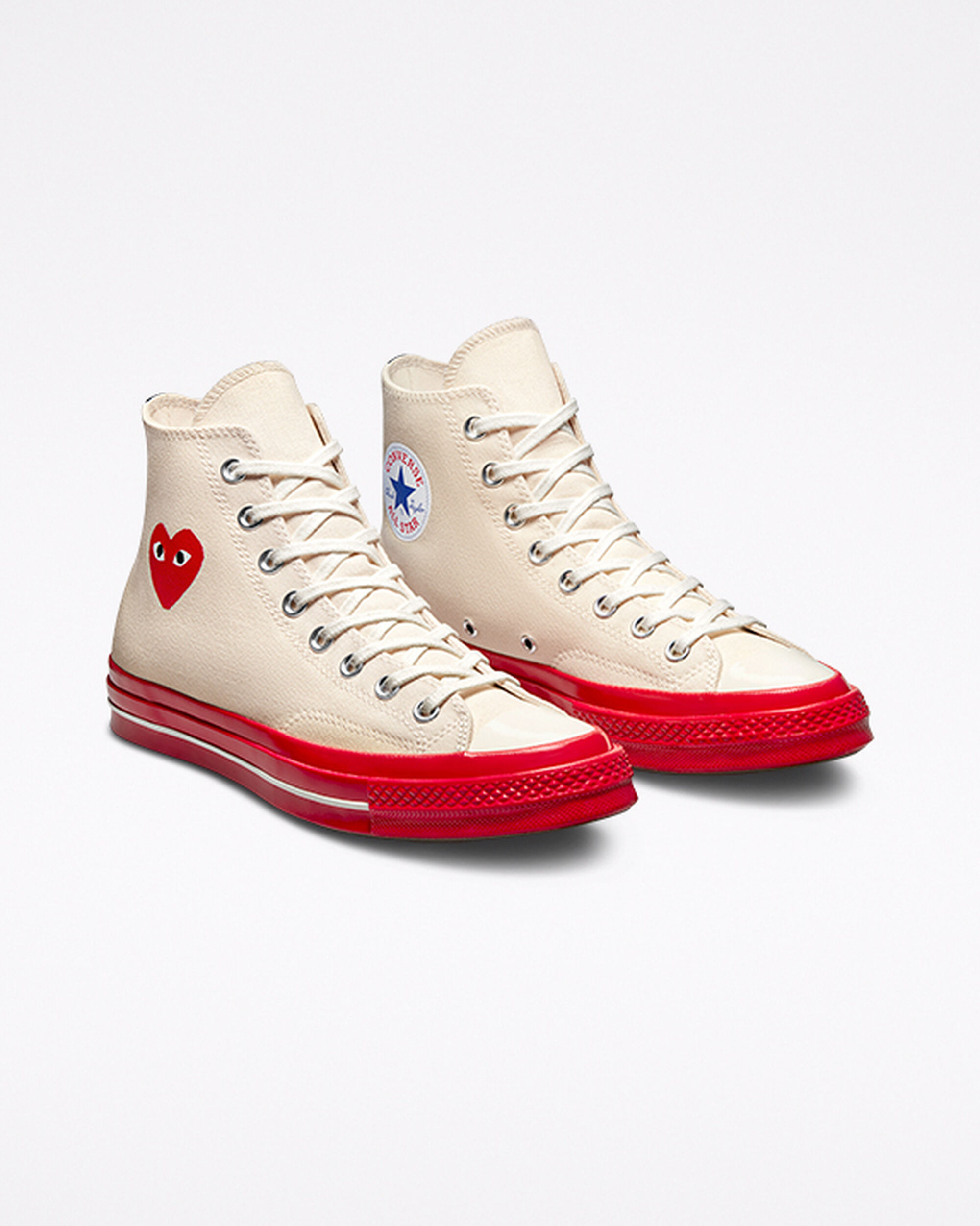 Converse x Comme des Garçons PLAY Chuck 70 Höga Sneakers Dam Röda | Sverige-16038