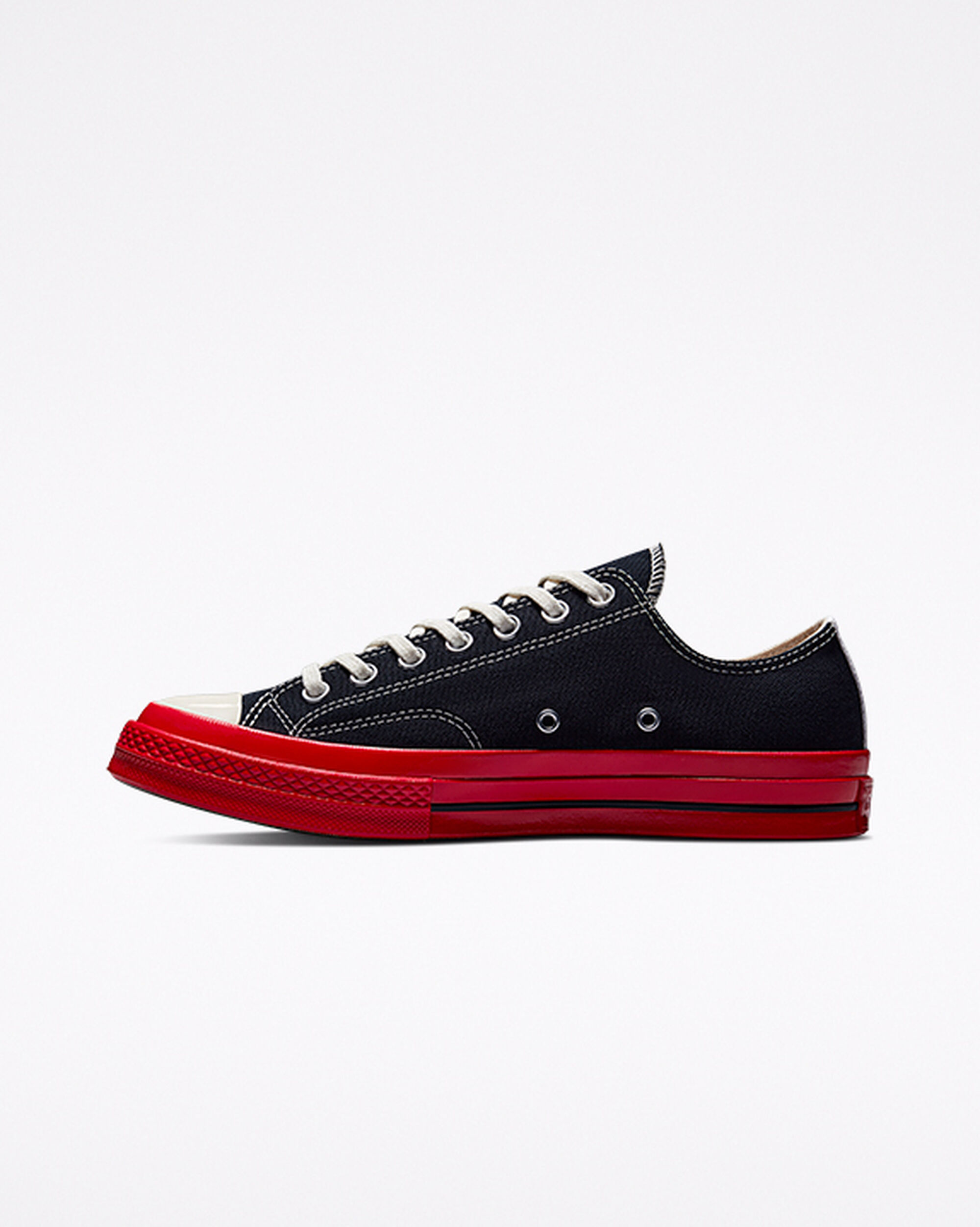 Converse x Comme des Garçons PLAY Chuck 70 Sneakers Dam Svarta/Röda | Sverige-27601