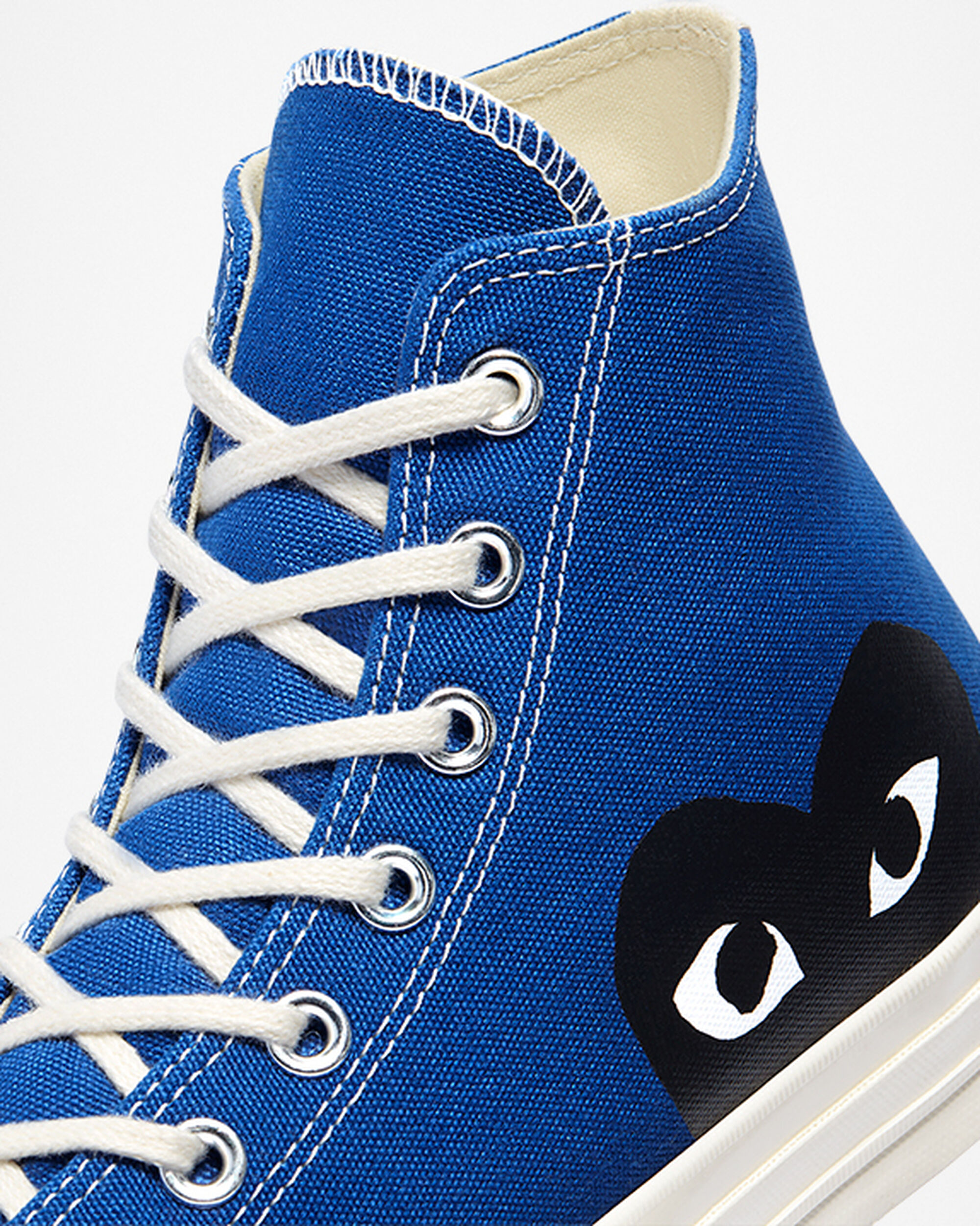 Converse x Comme des Garçons PLAY Chuck 70 Höga Sneakers Dam Blå/Svarta | Sverige-57429