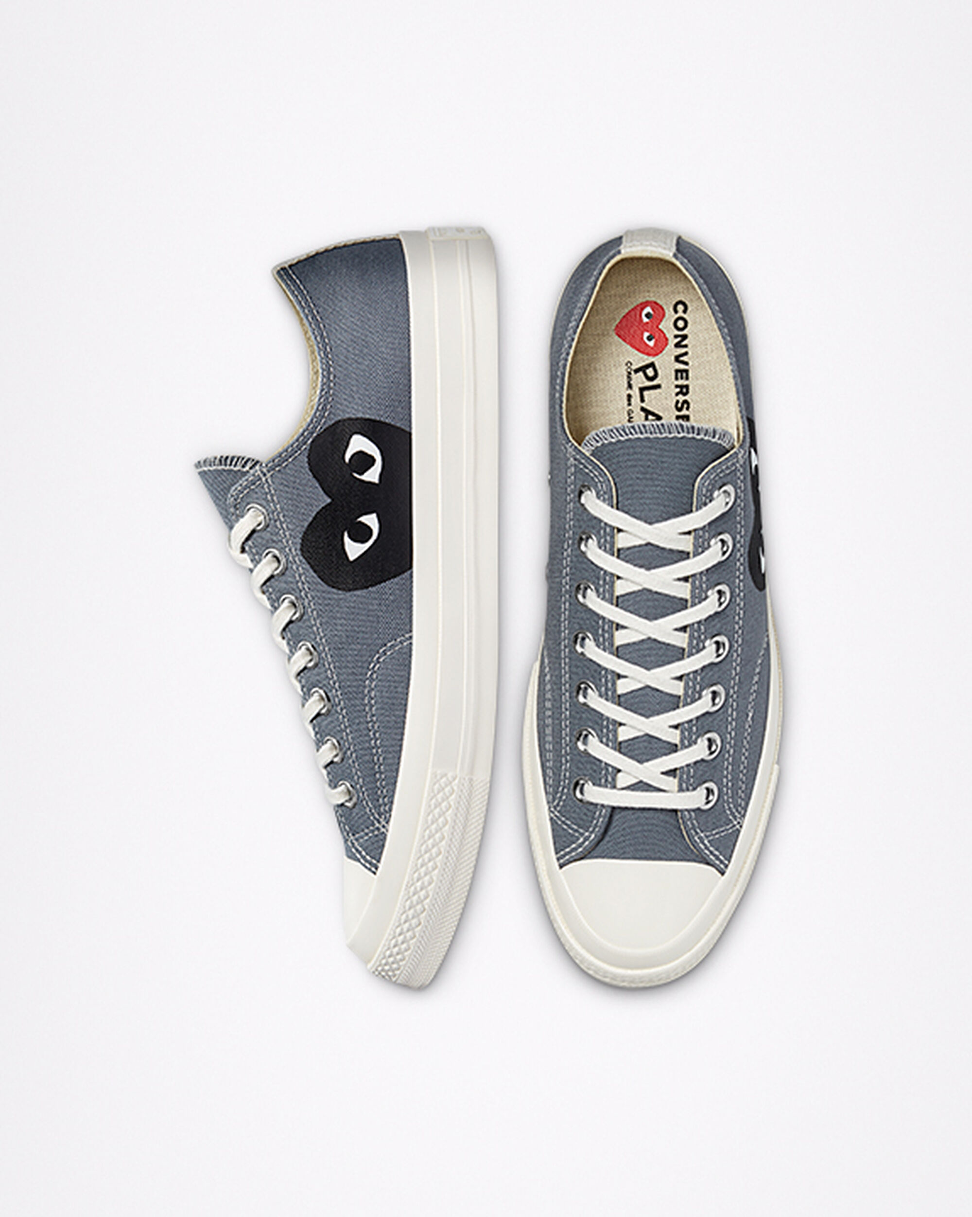 Converse x Comme des Garçons PLAY Chuck 70 Sneakers Herr Grå/Svarta | Sverige-57986