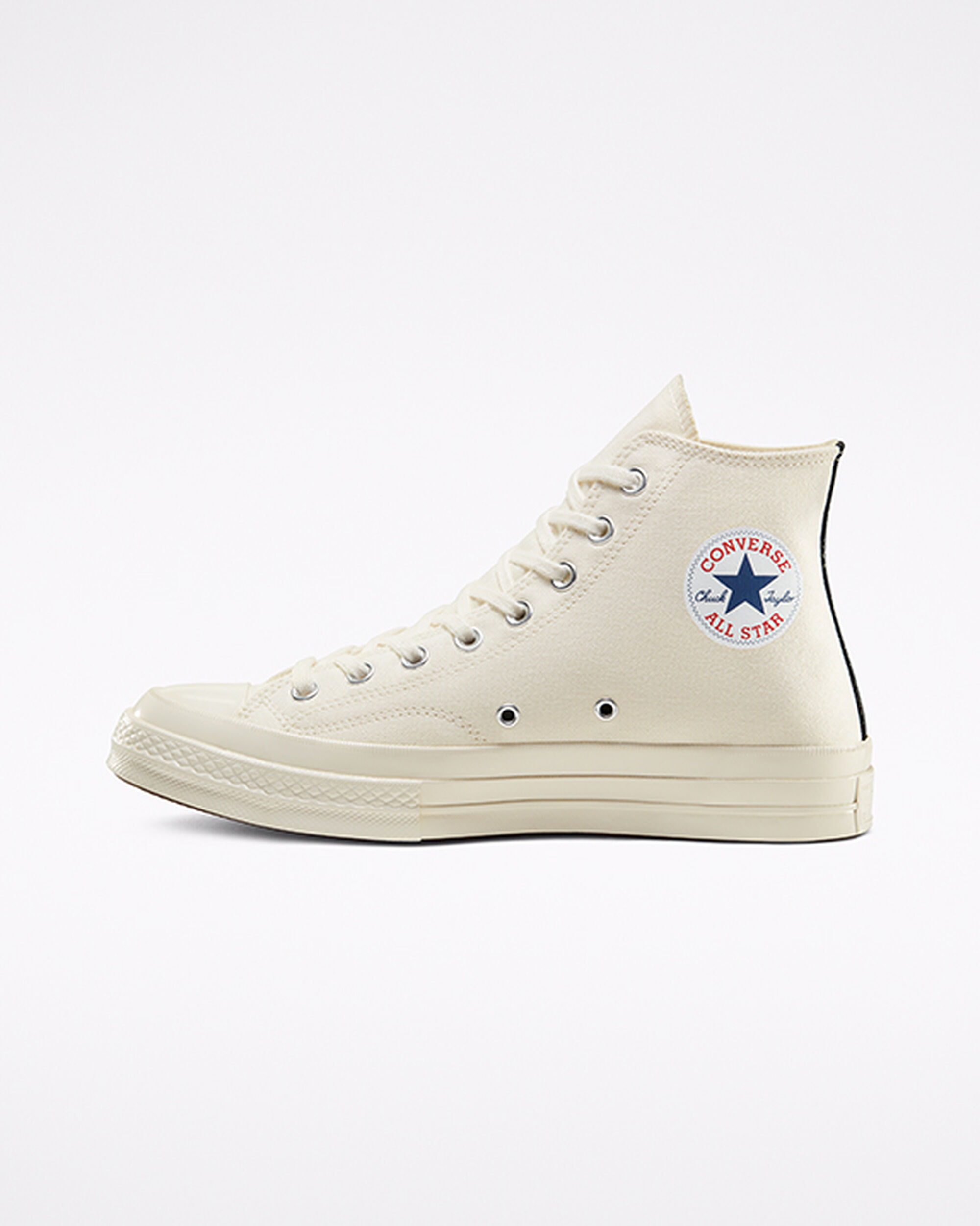 Converse x Comme des Garçons PLAY Chuck 70 Höga Sneakers Herr Vita/Röda | Sverige-71502