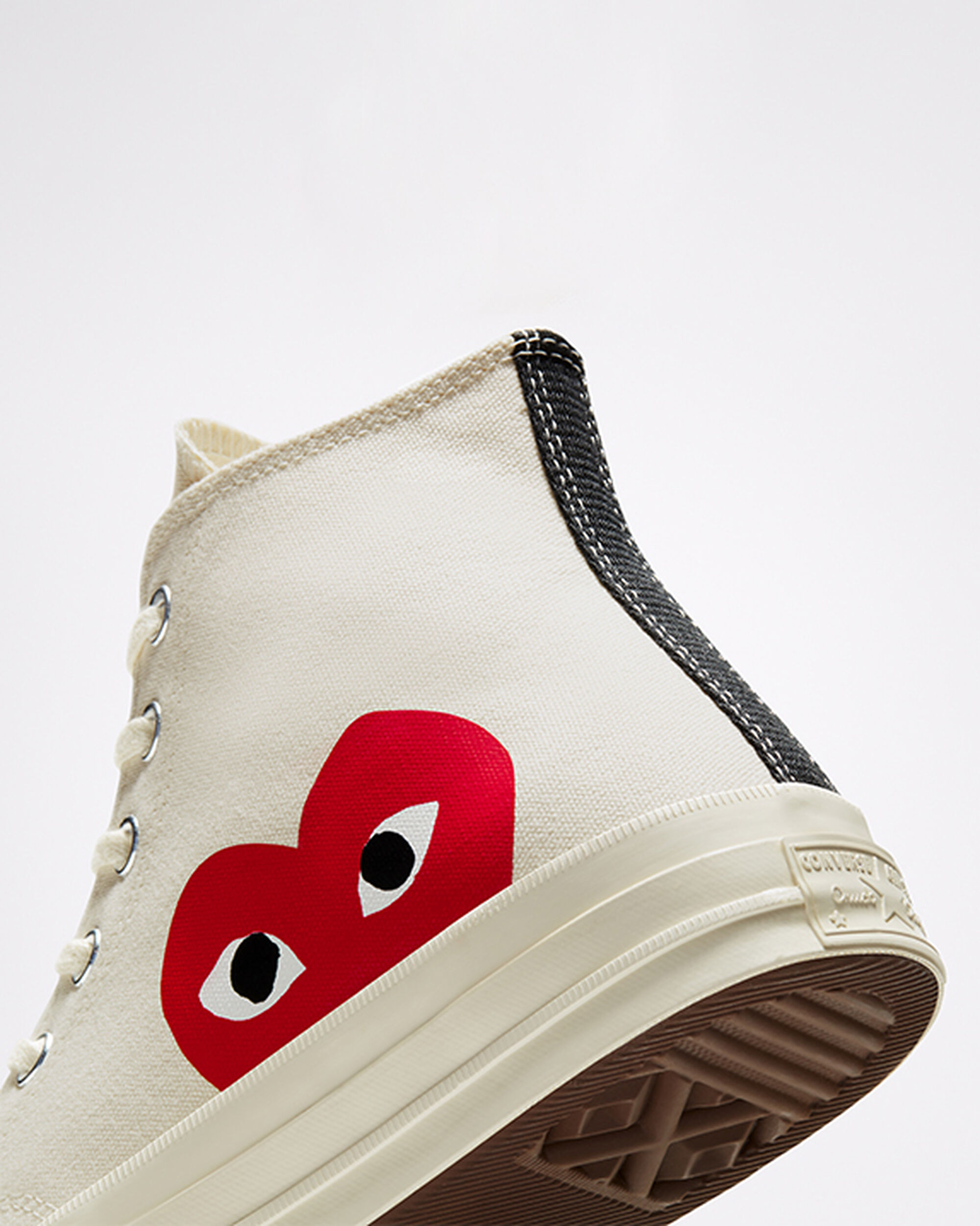 Converse x Comme des Garçons PLAY Chuck 70 Höga Sneakers Herr Vita/Röda | Sverige-71502