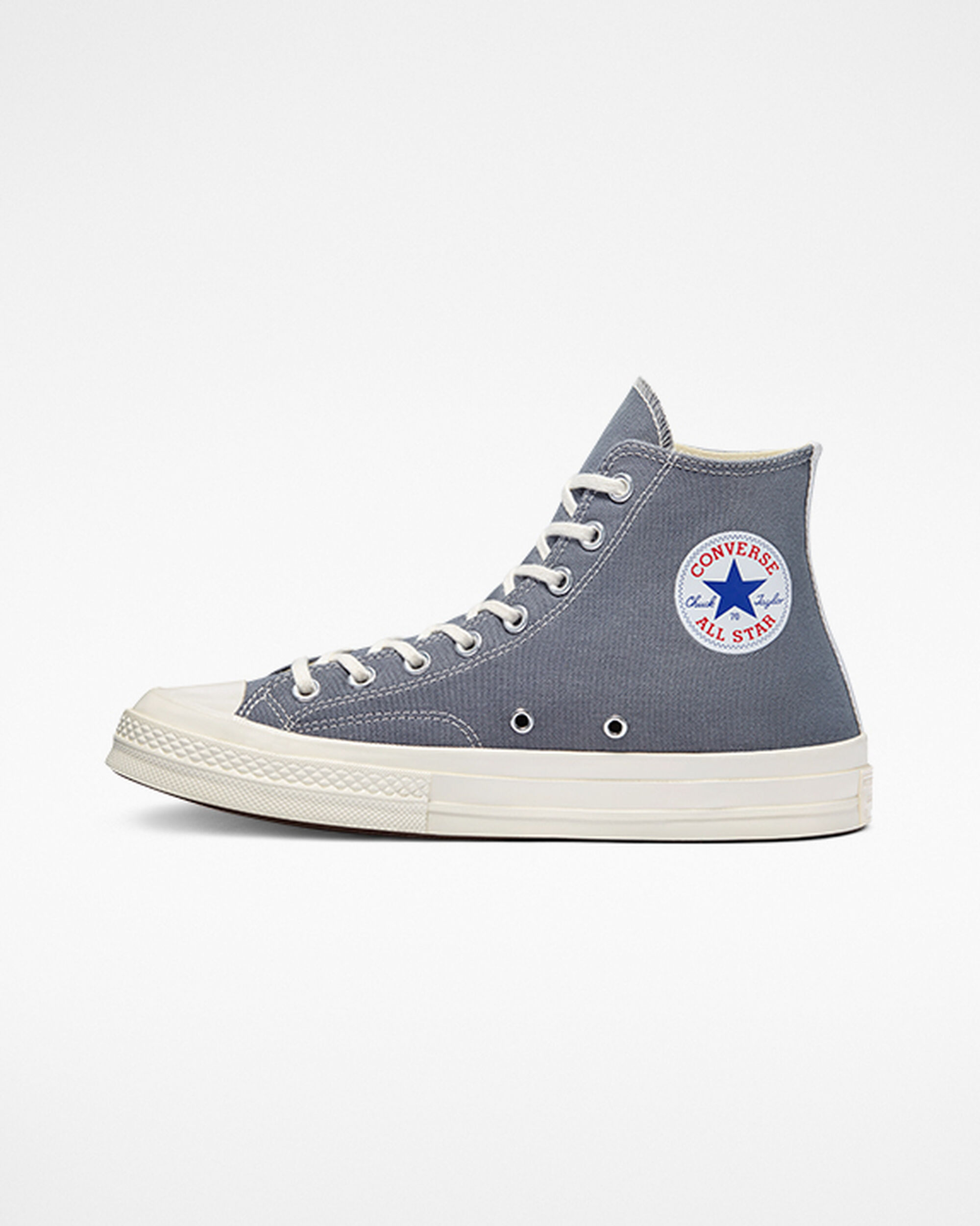 Converse x Comme des Garçons PLAY Chuck 70 Höga Sneakers Dam Grå/Svarta | Sverige-81527