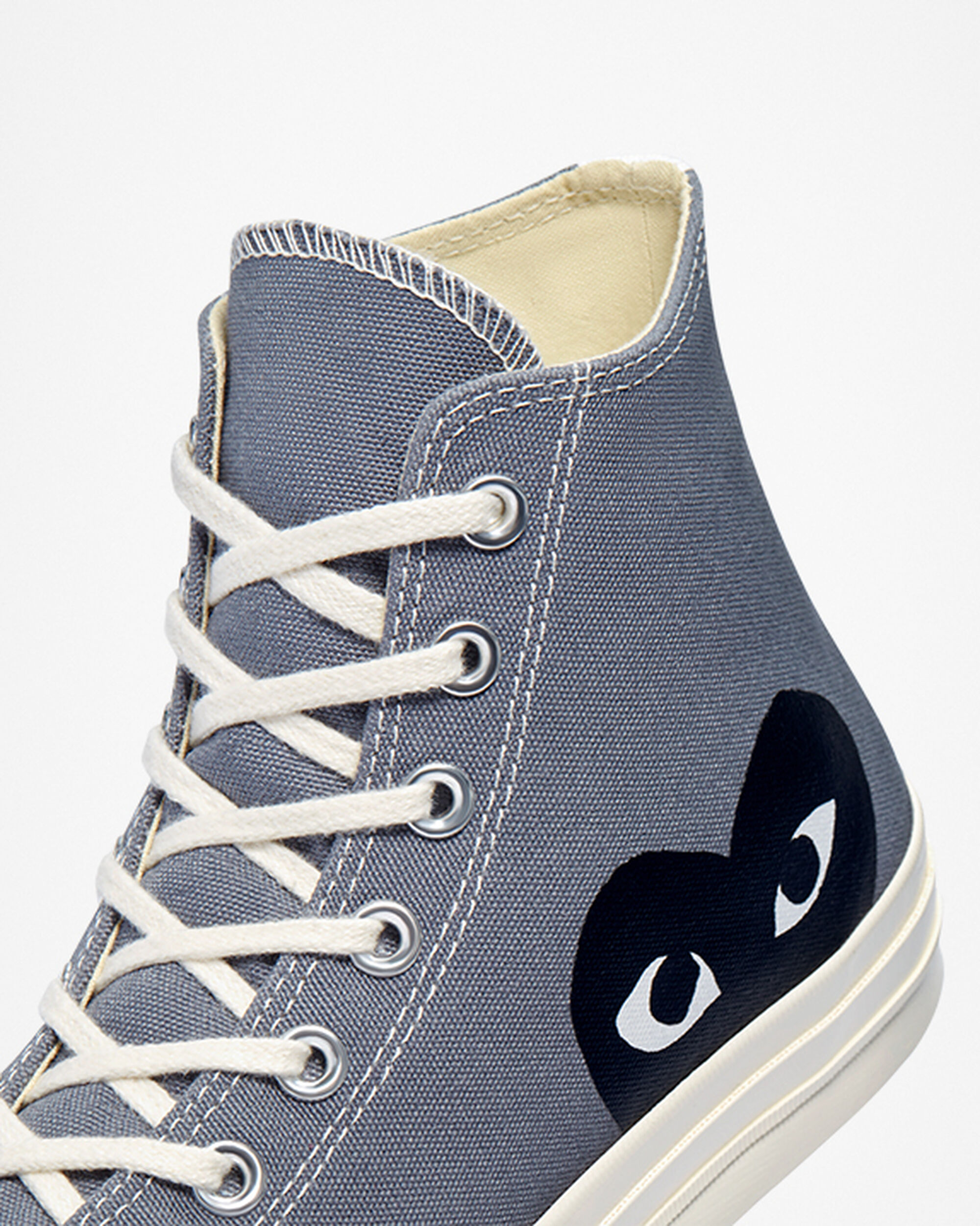 Converse x Comme des Garçons PLAY Chuck 70 Höga Sneakers Dam Grå/Svarta | Sverige-81527